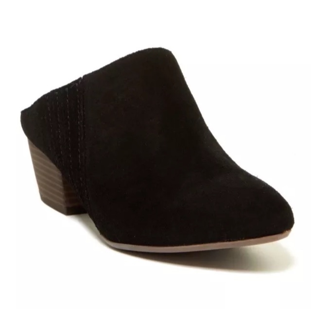 NIB BCBGeneration Lori Black Suede Mule Size 11